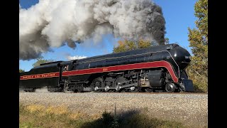 Chasing Norfolk amp Western Class J No 611 Steam Train In The Shenandoah Valley October 2023 [upl. by Espy507]