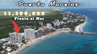 Departamentos Frente al mar en Puerto Morelos entre Cancun y Playa del carmen VENTA [upl. by Ahsika]