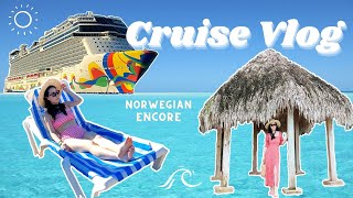 豪华邮轮Vlog｜加勒比海岛行｜美食无限畅吃｜Norwegian Encore Cruise｜雪儿环游记10 [upl. by Ehud]