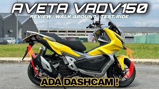 PENCABAR ADV 150😱 AVETA VADV150 REVIEW  SKUTER OFFROAD FUTURISTIK  DAYANG ADV150 4K HD [upl. by Kitti591]