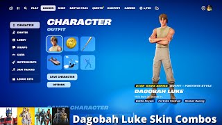 Dagobah Luke Skin Combos Fortnite Battle Royale [upl. by Xena]