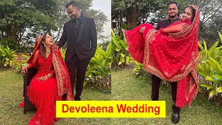 ‘Saath Nibhana Saathiya’ Actress Devoleena Bhattacharjee Wedding Photos and Videos [upl. by Nylannej]