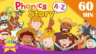 English Phonics Story  A to Z for Children  Collection of Kindergarten Story [upl. by Schulze616]