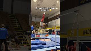 This was so scary 😳 gymnast gymnastics olympics olympic sports fail fails gunther highbar [upl. by Skipp409]