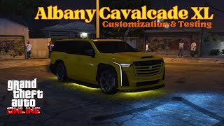 Albany Cavalcade XL Customization amp Testing GTA 5 Online New DLC Showcase gta5customs [upl. by Nnawaj988]