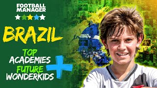 50 Future Wonderkids and Top Academies in Brazil  Football Manager [upl. by Toffey]