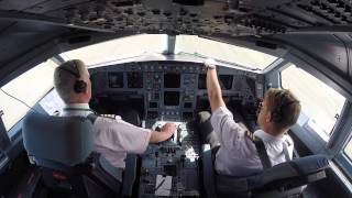 Aer Lingus Cockpit Video  Dublin to Washington  Inaugural IAD Flight [upl. by Eatnwahs144]