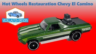 Hot Wheels Restauration 111 Chevrolet El Camino 1968 Umbau Modellauto [upl. by Dnomder]