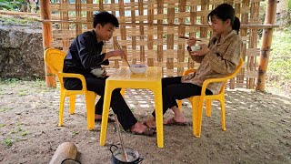 The homeless boy and the poor girl went to the market to buy bowls rice tables and chairs [upl. by Nosbig403]