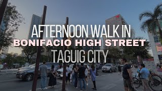 Bonifacio High Street Walking Tour  Bonifacio Global City Philippines BGC [upl. by Curhan]