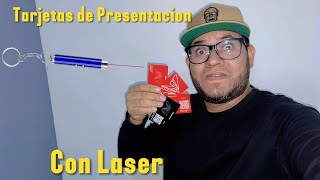 Como Hacer TARJETAS de PRESENTACION con LÁSER  Tarjetas de presentación con GRABADO LÁSER FIBRA [upl. by Conant212]