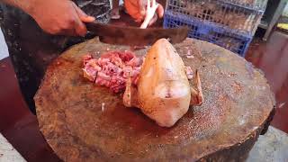 Big boiler chicken live cutting 🔥 chicken trending cooking birds streetfood chickenrecipe [upl. by Ivad]