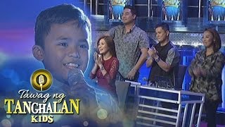 Tawag ng Tanghalan Kids Francis gets a standing ovation [upl. by Gulick]