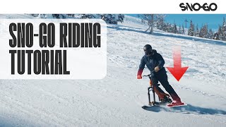 How to Ride a SNOGO Ski Bike  Full Riding Tutorial [upl. by Nitsyrk]