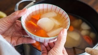 Chinese Daikon and Carrot Soup Recipe [upl. by Anuayek80]