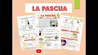 LA PASCUA 🐑🐑clase para niños cristianos escuelabiblica RosaMariaV 🦋 [upl. by Kenward]