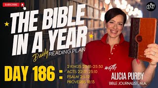 Day 186 THE BIBLE IN A YEAR  2 Kings Acts Psalms amp Proverbs [upl. by Gerhan581]