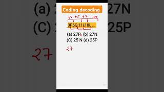 coding decoding reasoning tricks [upl. by Koressa]