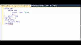 MSSQL  How to fix error  incorrect syntax near try expecting conversation [upl. by Hizar]