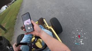 60 mph go kart 420cc predator motor [upl. by Neelyad528]