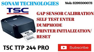 How To Calibrate and Reset TSC TTP244 Pro Label Barcode Printer  Fix Red Light Error [upl. by Sydalg]