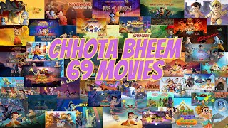 Chhota Bheem all movie list  Chhota Bheem 69 movies 2008  2024  Chhota bheem all movie names [upl. by Jerusalem]