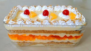 Orange Trifle Delight Recipe  Quick and Easy Orange Trifle Delight  Dessert Recipe Orange custard [upl. by Nickolaus]