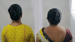 ILHWs Deepa amp Shobha Hair Styling Nit PickingBraid Pulling amp Bun Smelling [upl. by Onitsirc]