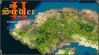 Die Siedler 2 History EditionRömische Kampagne 🛠️ 058  Geteiltes Land [upl. by Ahseiyt878]