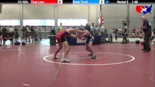 Tirso Lara vs Doyle Trout at 2013 Junior Nationals  FILA  FS [upl. by Nus826]