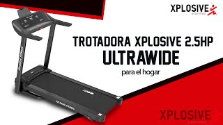 Trotadora eléctrica plegable 25 hp Xplosivee Ultrawide [upl. by Elay]