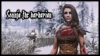 Skyrim Sonja the barbarian Lets play EP01  quotThe beginningquot Female Character creation [upl. by Roby]