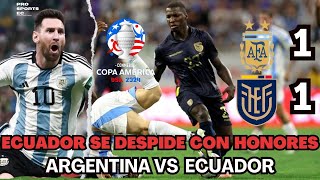 ECUADOR LLEVA AL LÍMITE A ARGENTINA EN LA COPA AMÉRICA I RESUMEN 🔥⚽futbol ecuador copaamerica [upl. by Ahsitel]