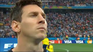 Anthem of Argentina vs Netherlands FIFA World Cup 2014 [upl. by Revolc]