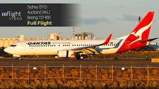 Qantas Full Flight Sydney to Auckland Boeing 737800 [upl. by Hillman]