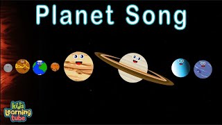 The Planet Song  8 Planets of the Solar System Song for Kids  KidsLearningTube [upl. by Inatirb]