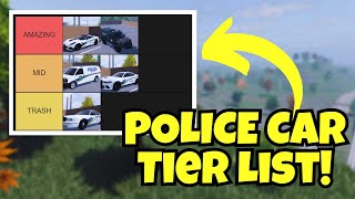 ERLC POLICE CAR TIER LIST [upl. by Accever]