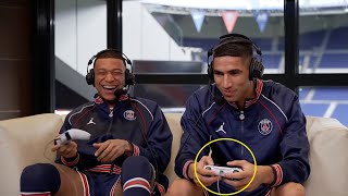 Famous Footballer Playing FIFA ft Mbappe Hakimi Messi HD [upl. by Genevra122]