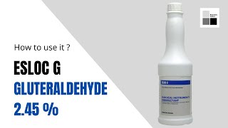 ESLOCG Glutaraldehyde Solution 245  cidex  How to use it [upl. by Raddie416]