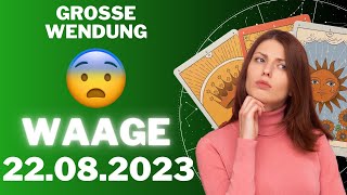 Waage ♎️😱GROSSE WENDUNG 😨 Horoskop  22August 2023 waage tarot [upl. by Anavlis]