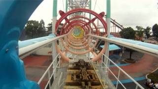 Ultra Twister Roller Coaster POV Front Seat Togo Shuttle Mitsui Greenland Japan HD 1080 [upl. by Alvord557]