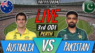 Australia vs Pakistan 3rd ODI Live Streaming  2024 ODI Series Action [upl. by Nnalyrehs383]