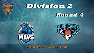 Atlasbasket  Div 2Round 4  MAVERICKS vs HURRICANES [upl. by Bremer]