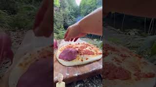 pizza matanmeat cooking outdoorcooking [upl. by Ailat]