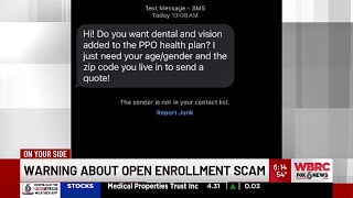 Warning about open enrollment scam [upl. by Nuhsed]