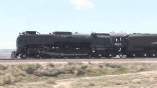 Union Pacific 844 Steam Train Rawlins to Walcott WY [upl. by Giffard]