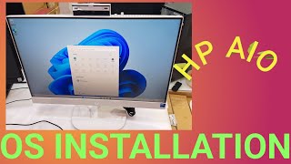 how to install Windows 11 on HP AllinOne 24cr1006nh PC A0CL8EA [upl. by Eidnam]