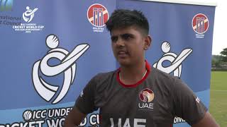 U19 CWC Asia Q Div 1  Malaysia v United Arab Emirates highlights [upl. by Eimile]