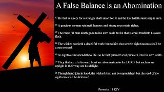 Proverbs 11 KJV  A False Balance is an Abomination [upl. by Enayr]