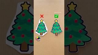 Perfect Christmas Tree Cut 🎄⭐ chanafavors shorts diy artandcraft papercuting [upl. by Brunn303]